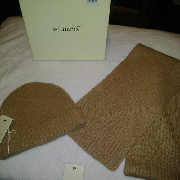mens cashmere hat and scarf set